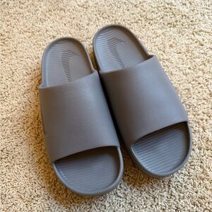 Gray Nike Slide Sandals